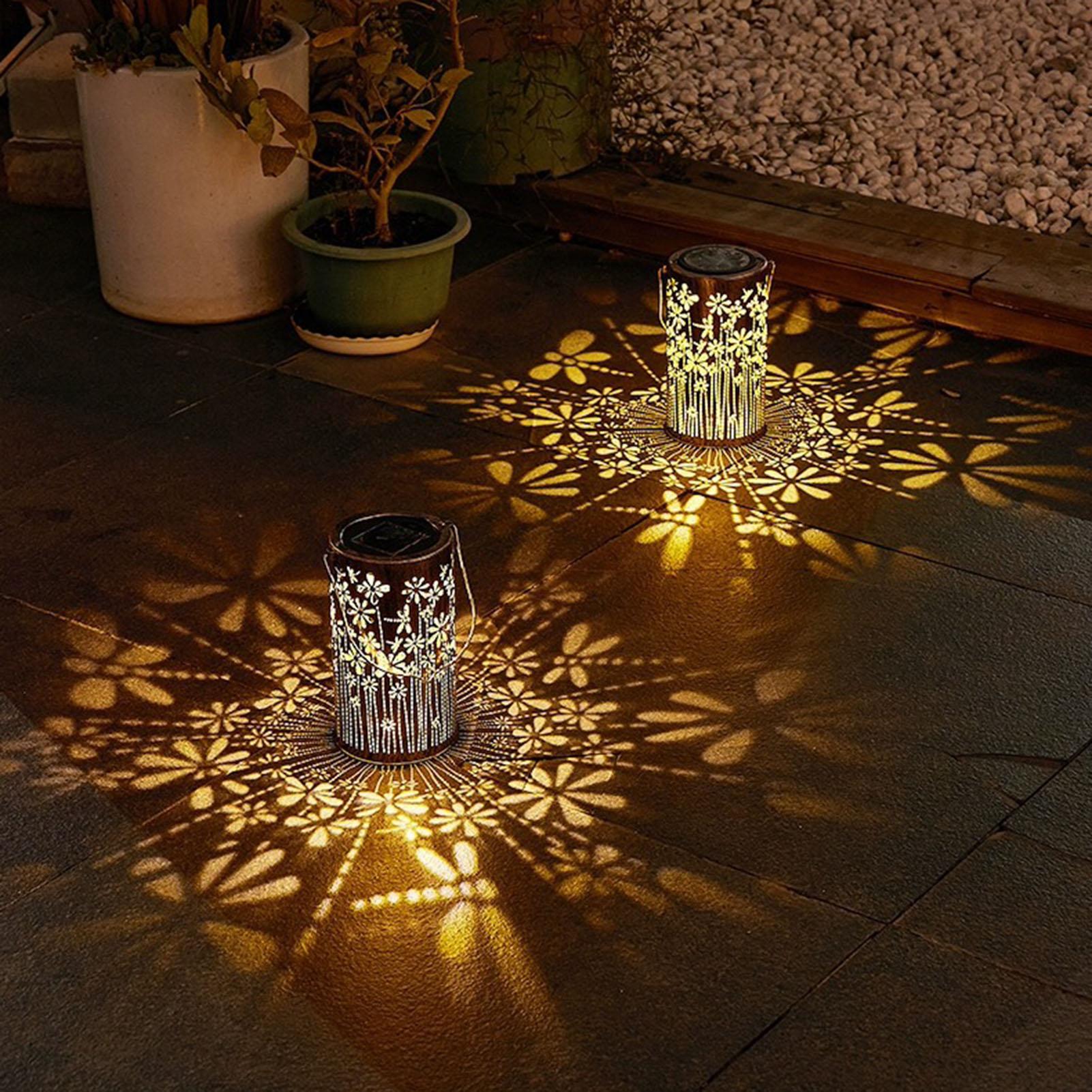 Outdoor Lighting Pathway - Lampu Tenaga Surya Berwarna-warni Bentuk Bunga