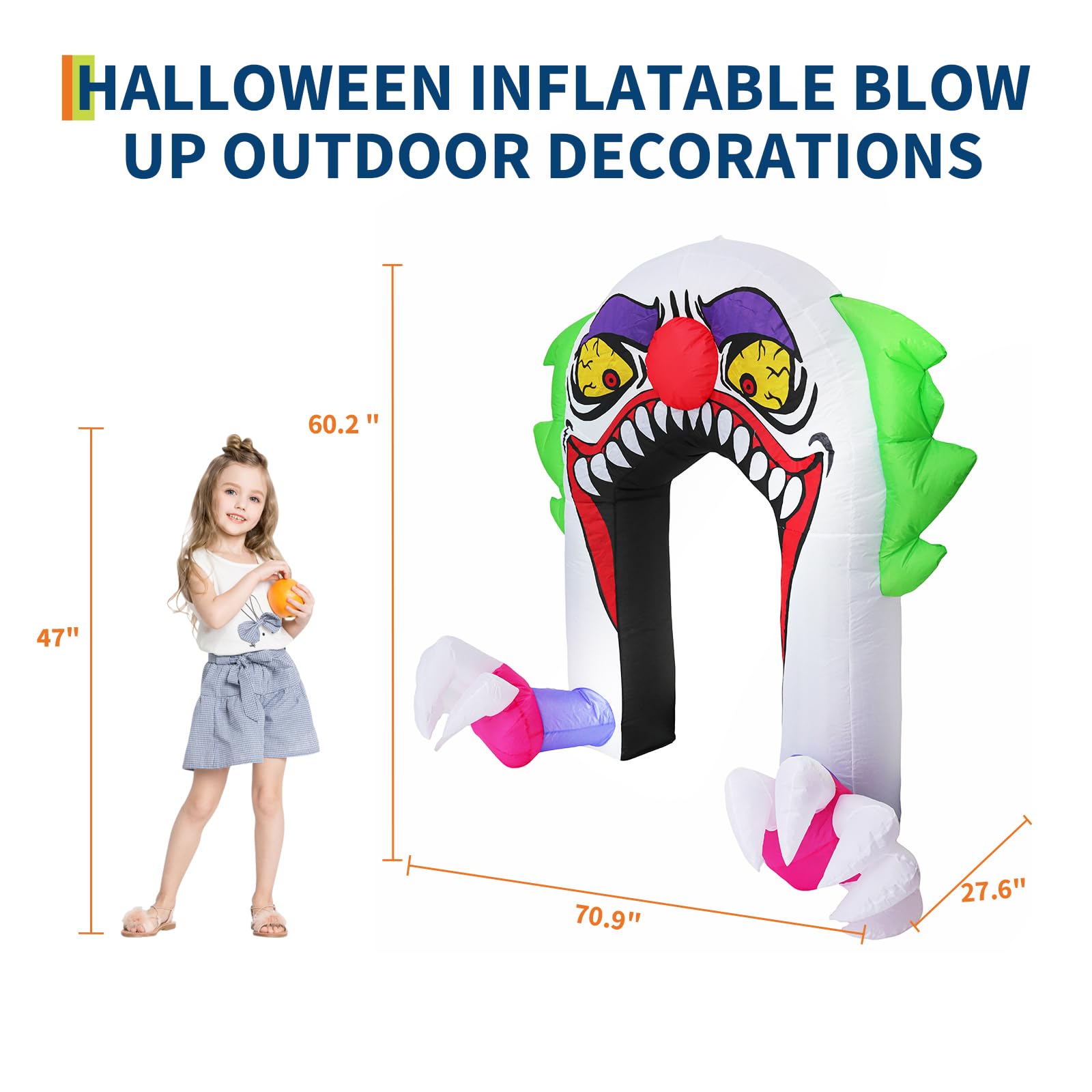 Gapura Badut Tiup Halloween 5  - Outdoor Lighting Effects ulasan dan harga