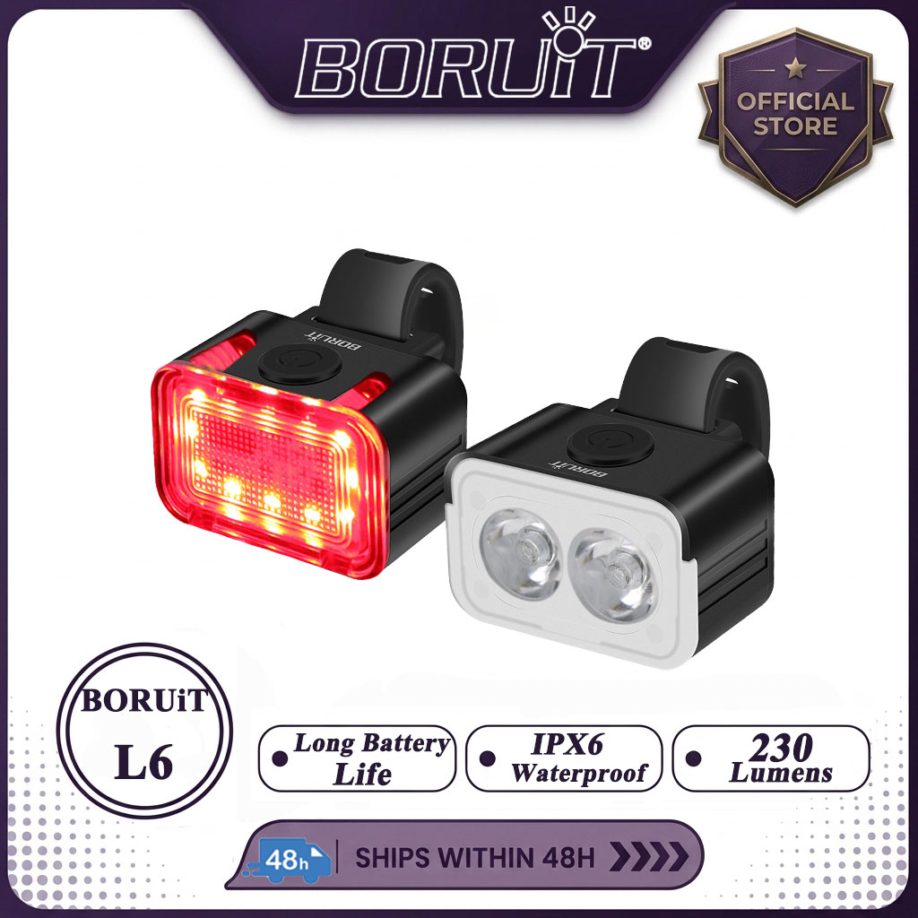 BORUiT BK12 700LM Lampu Sepeda - Outdoor Lighting Black ulasan dan harga