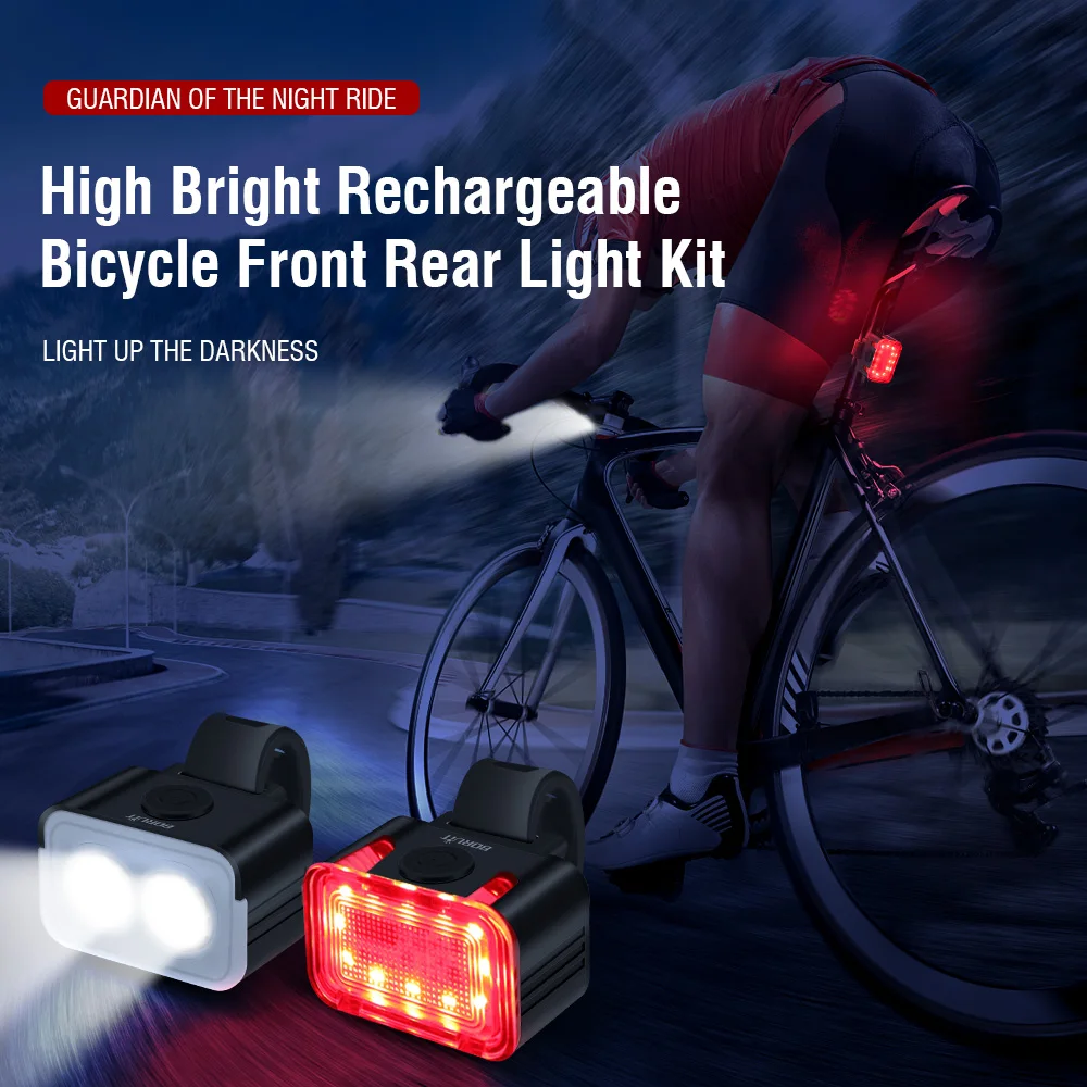 BORUiT BK12 700LM Lampu Sepeda - Outdoor Lighting Black ulasan dan harga