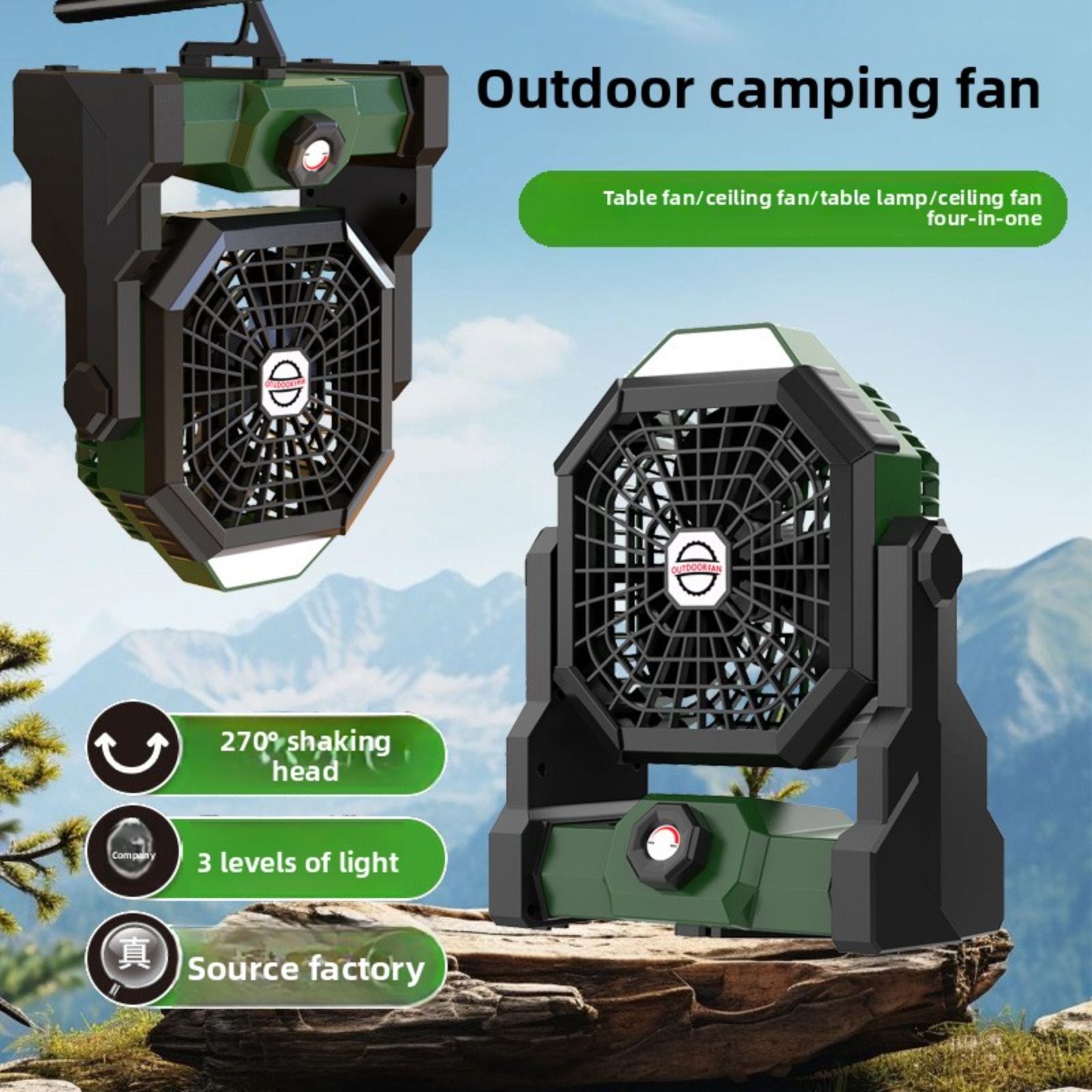 Kipas Berkemah Luar Ruangan Po - Outdoor Lighting Wireless ulasan dan harga