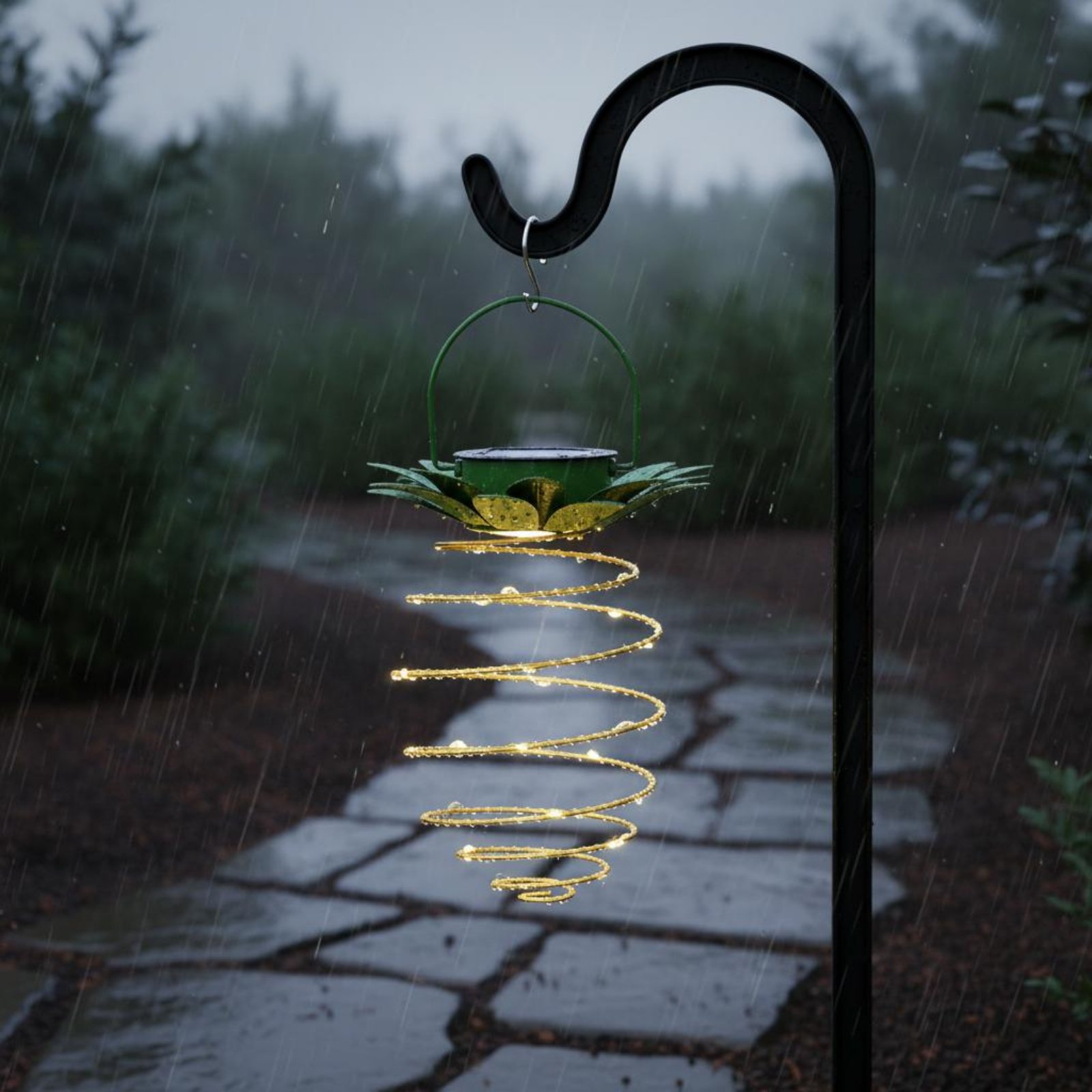 2 Buah Lampu Nanas Tenaga Sury - Outdoor Lighting And Landscape ulasan dan harga